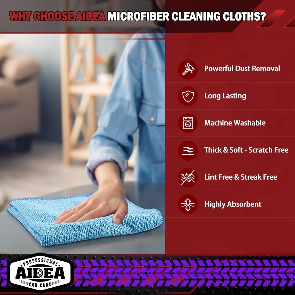 Bulk Microfiber Towels 150 Pack – Lint-Free Cleaning Cloth
