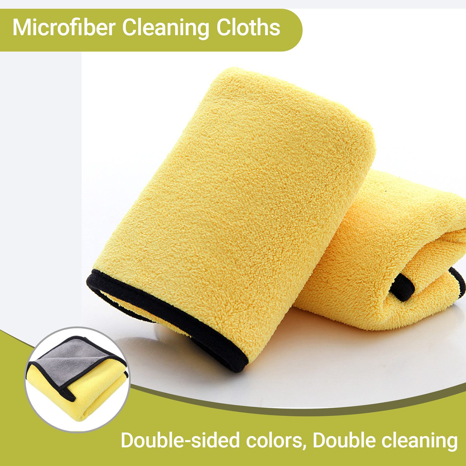 5-10 PCS Microfiber Cleaning Cloth Towel Rag Car Polishing No Scratch Detailing