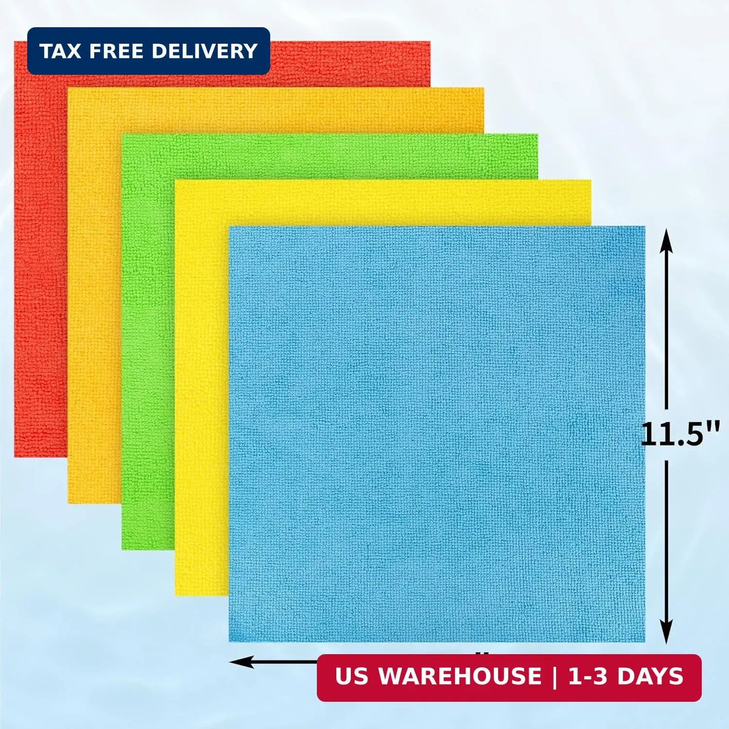 Microfiber Cleaning Cloth, 100 Pack Cleaning Rags Microfiber Towel Bulk Absorben