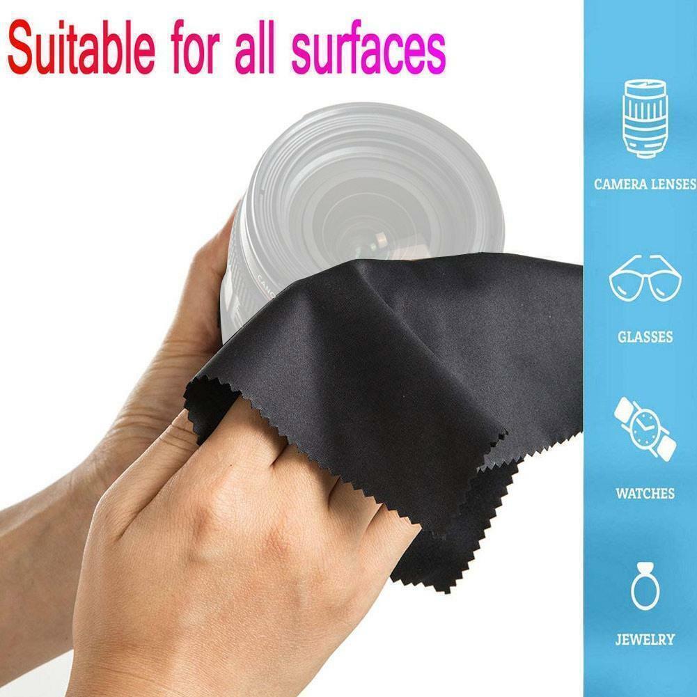 2/4/6/8/10x Microfiber Cleaning Cloth Eyeglass Sunglasses Cleaning Camera Screen
