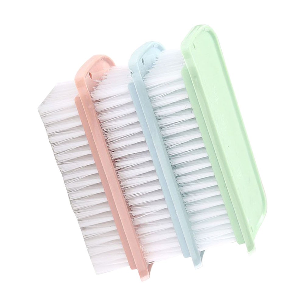 3Pcs Reusable Multi Use Cleaning Brush Plastic Handle Assorted Colors