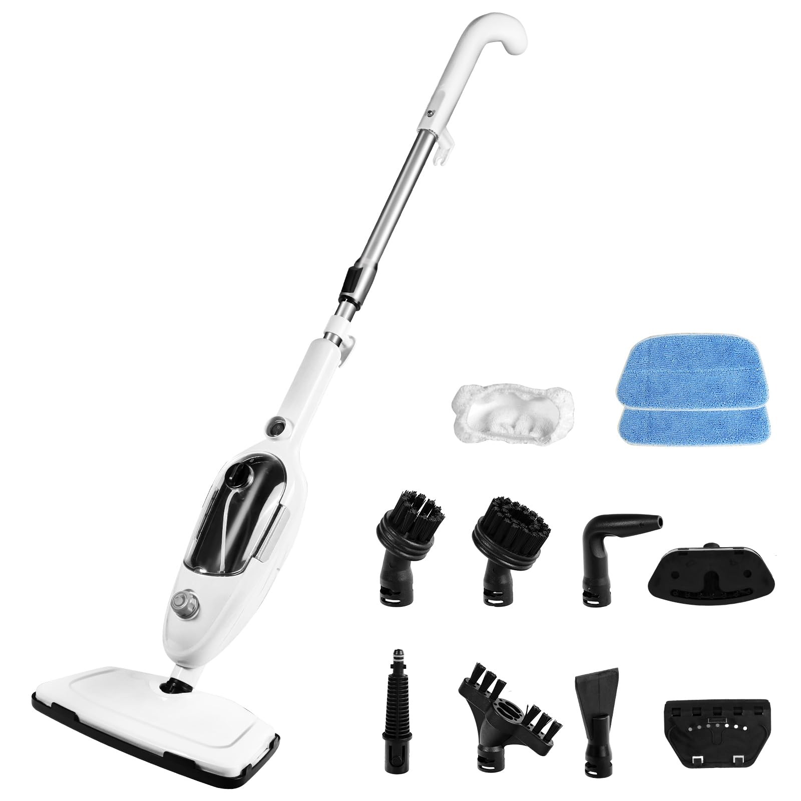 Steam Mop Cleaner 10-in-1 with Convenient Detachable Handheld Unit, Laminate/…