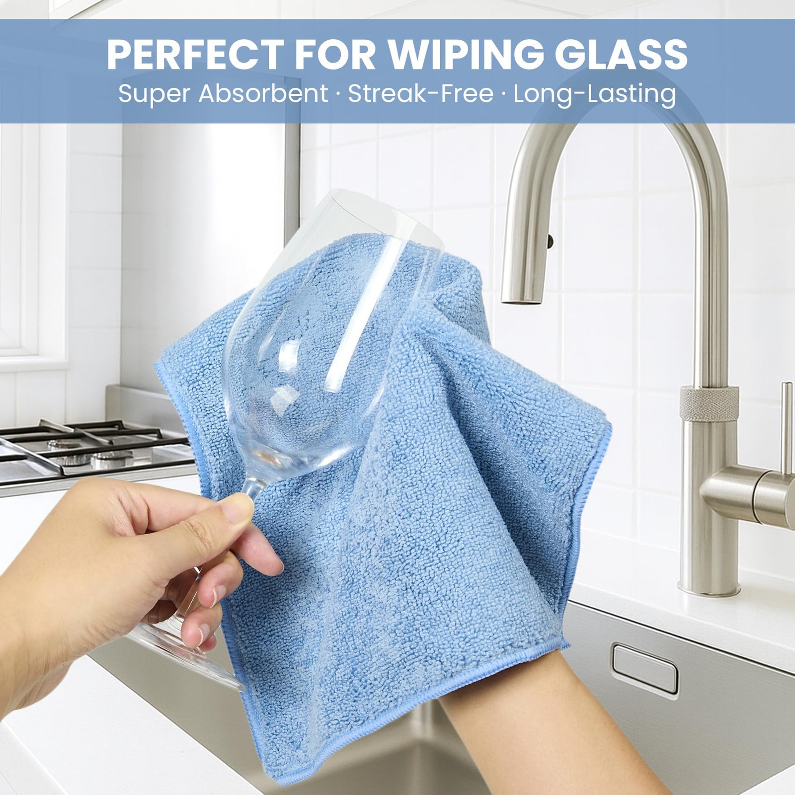 SIFANGKE Microfiber Cleaning Cloth, 12 1 Count (Pack of 12), A.multicolor