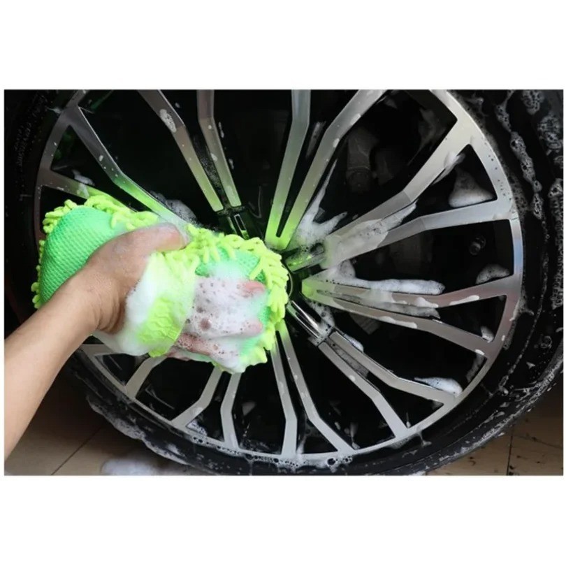 Microfiber Car Washer Sponge Cleaning Car Care Detailing Brushes Washing Towel