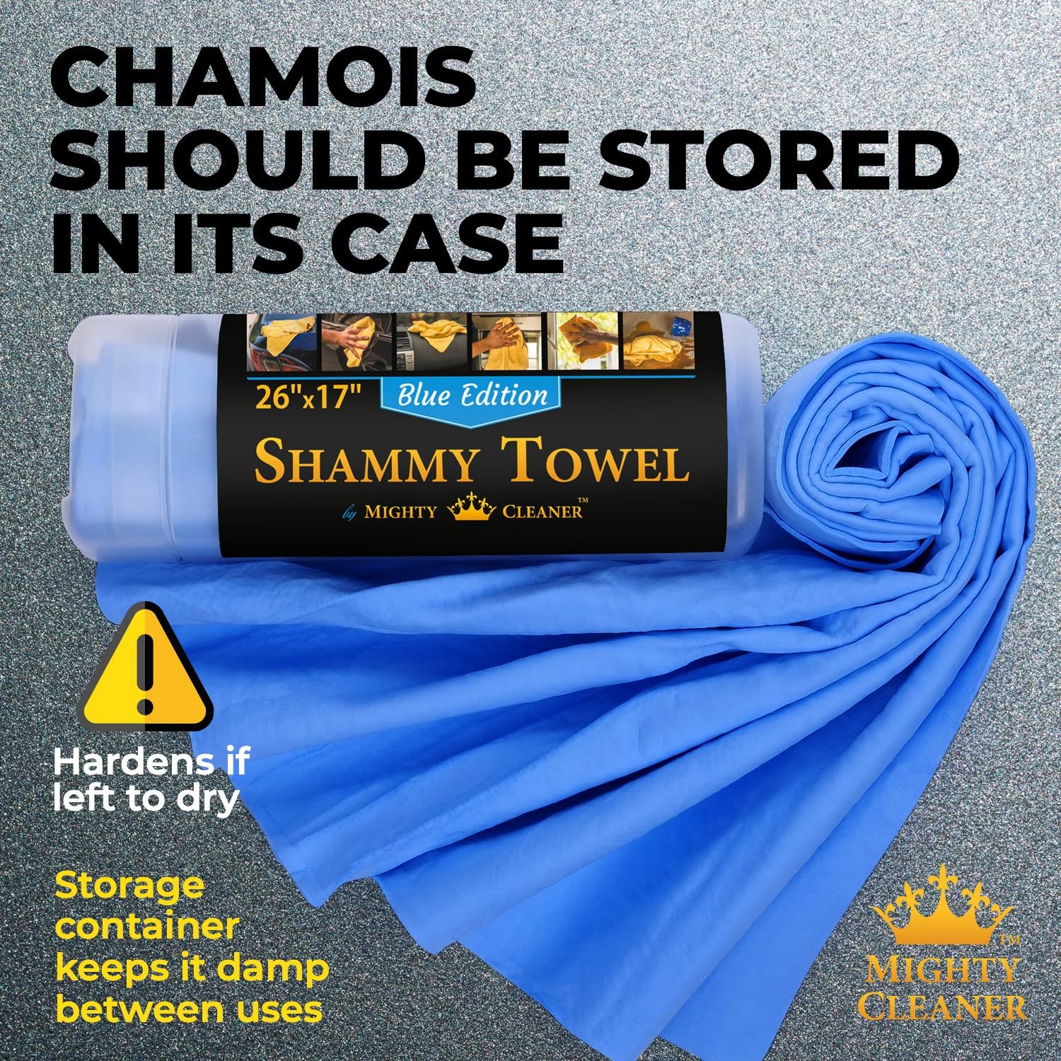 26×17 Inch Premium Shammy Cloth Car Drying Super Absorbent Chamois Towel Soft