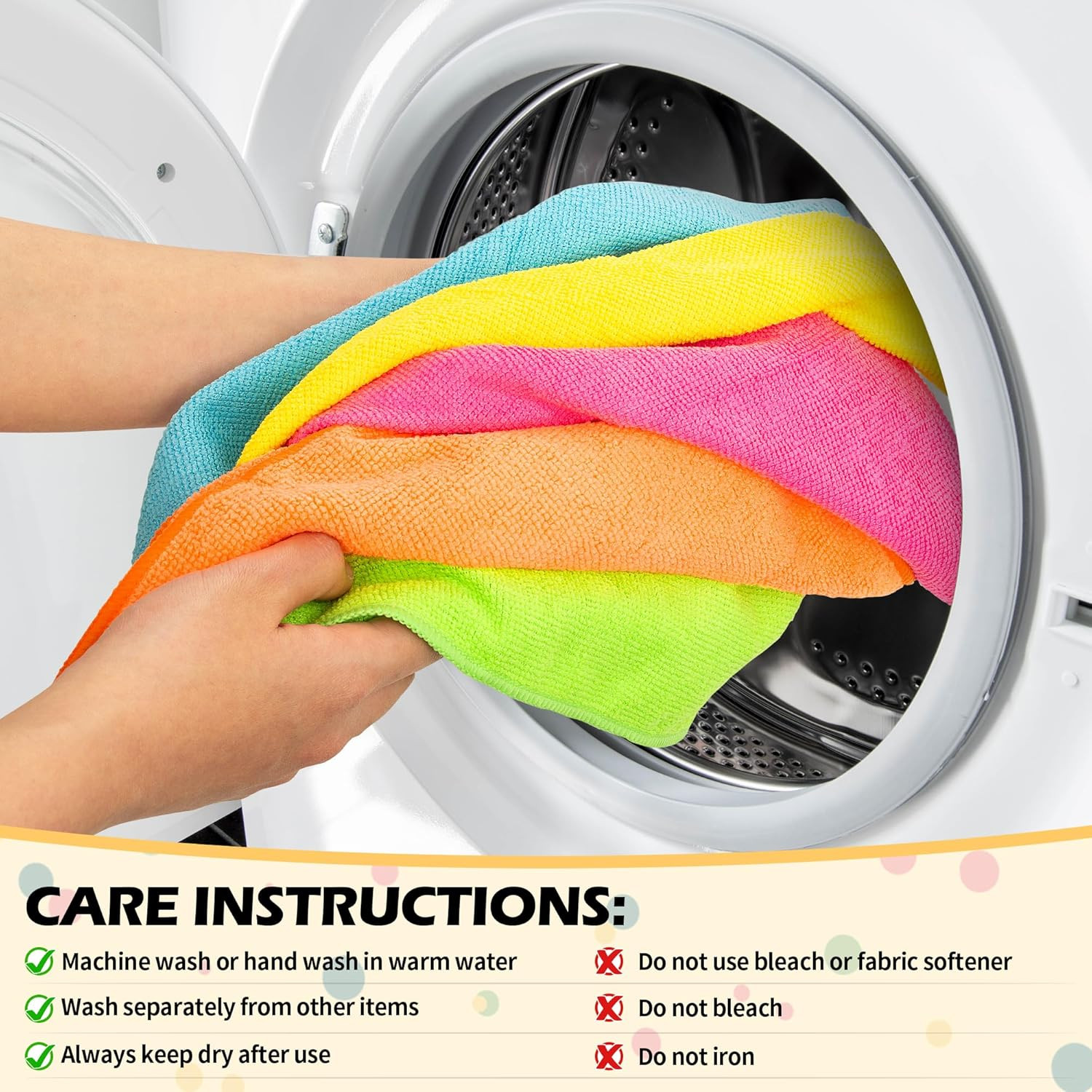 Microfiber Cleaning Cloth, 20 Pack Cleaning Rags, Cleaning Towels