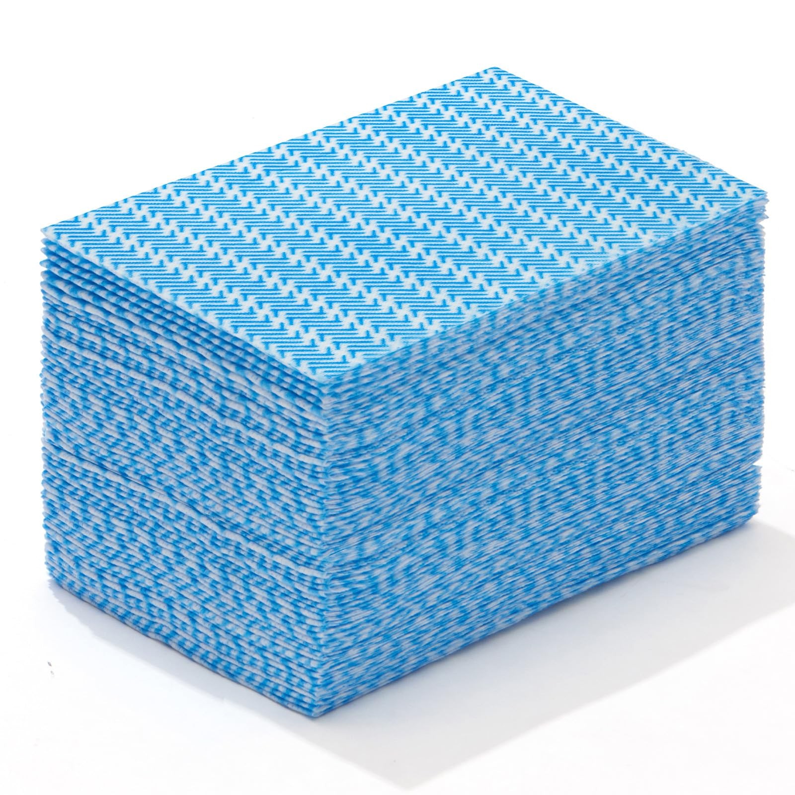 Peachicha Reusable Cleaning Towels, Multi-Purpose Handy Large, Blue,50 Pcs