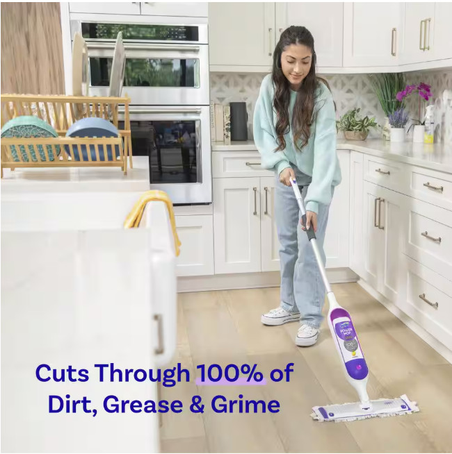 New Swiffer PowerMop Starter Kit Floor Cleaner Vinyl Tile Laminate