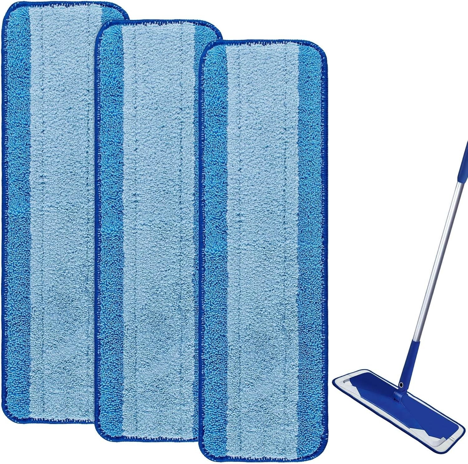 Microfiber Cleaning Pad for Bona, 3 Pack 18 Inch Mop Cleaning Pads for Bona H…