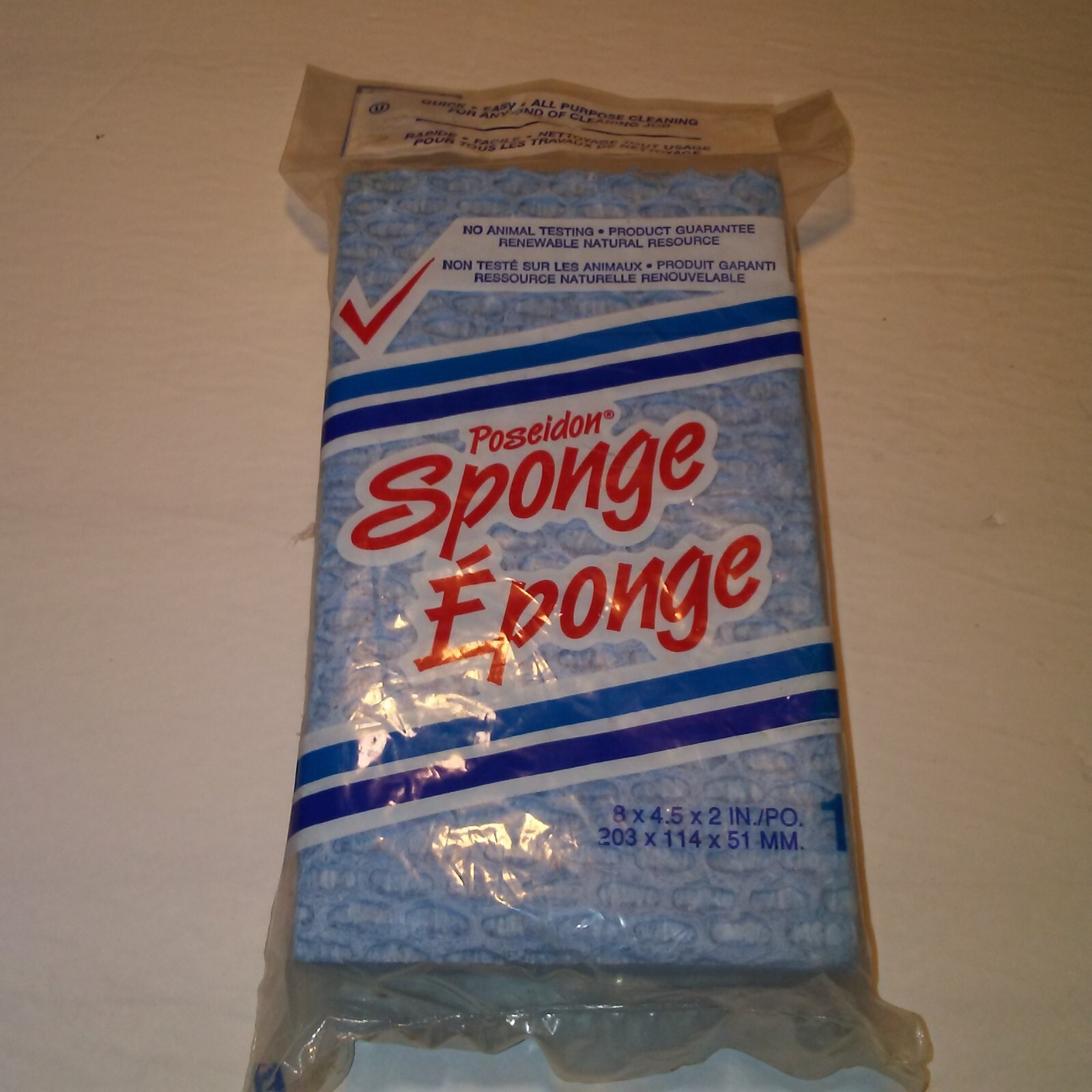 Cellulose Sponge 8inx4.5inx2in. All purpose cleaning highly absorbent Reusable.