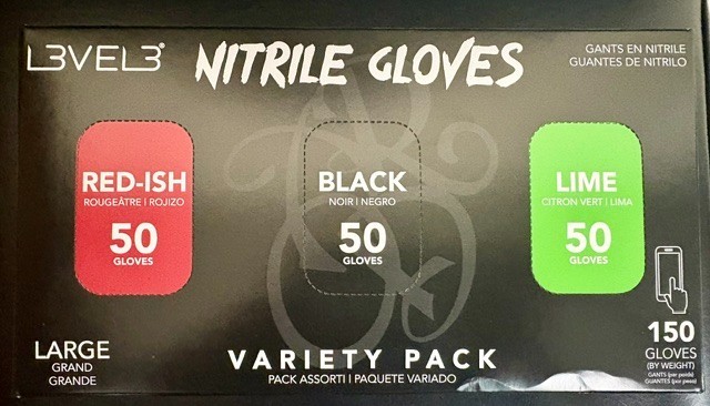 L3 Nitrile Gloves Variety Pack Large