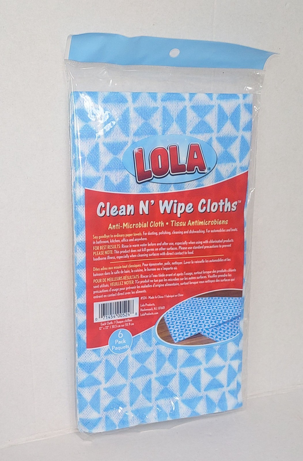 Lola Products Clean N’ Wipe Cloth Comparable To Handi Wipes 6 Pack New Sealed