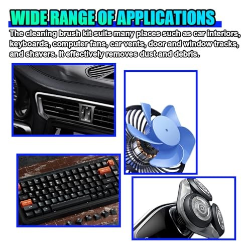 ZIMISI 10PCS Car Detailing Brush Kit, Nylon Anti-Static Car Interior Cleaning
