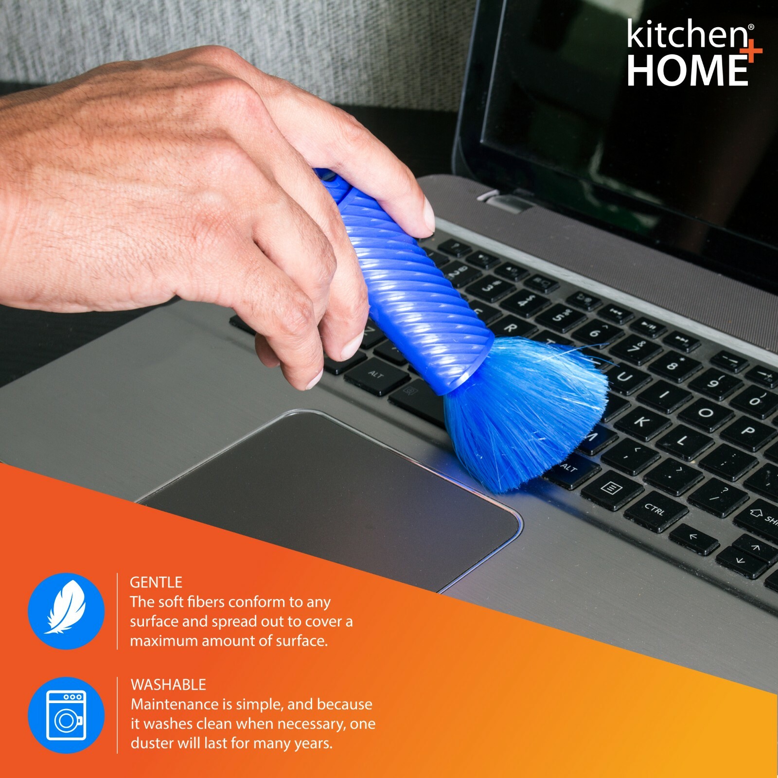 Mini Duster – 6.5″ Compact Travel Duster w/ Carry Case – Computer Car Duster