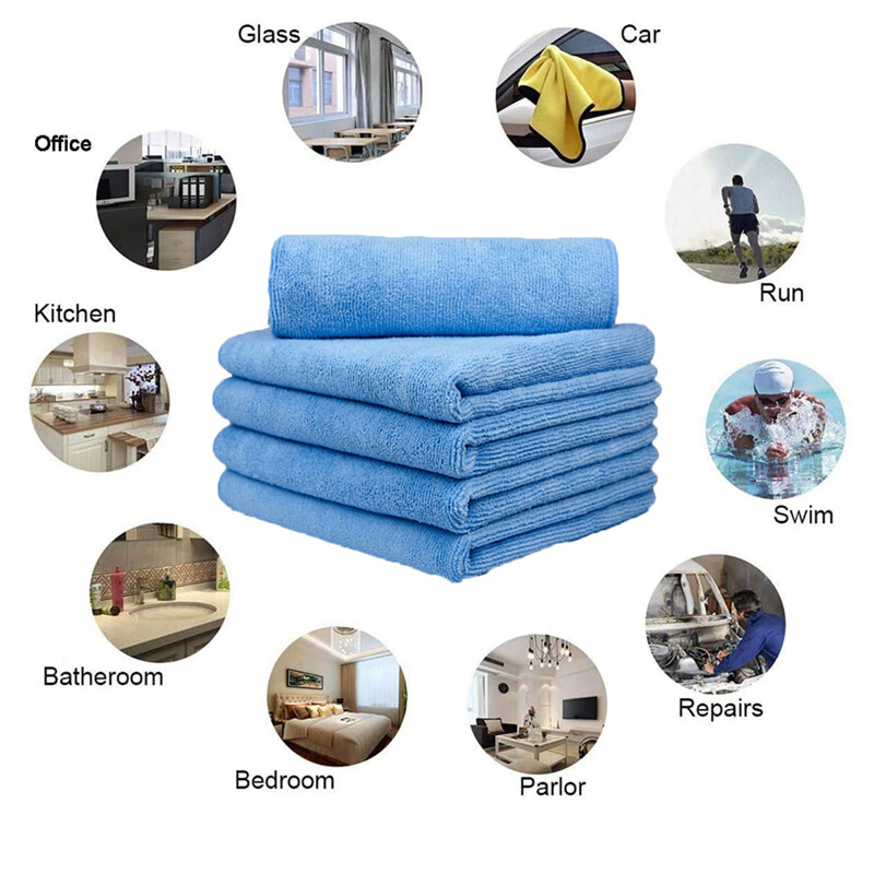 Lot Pack Microfiber Cleaning Cloth Towel No-Scratch Rag Car Polishing Detailing