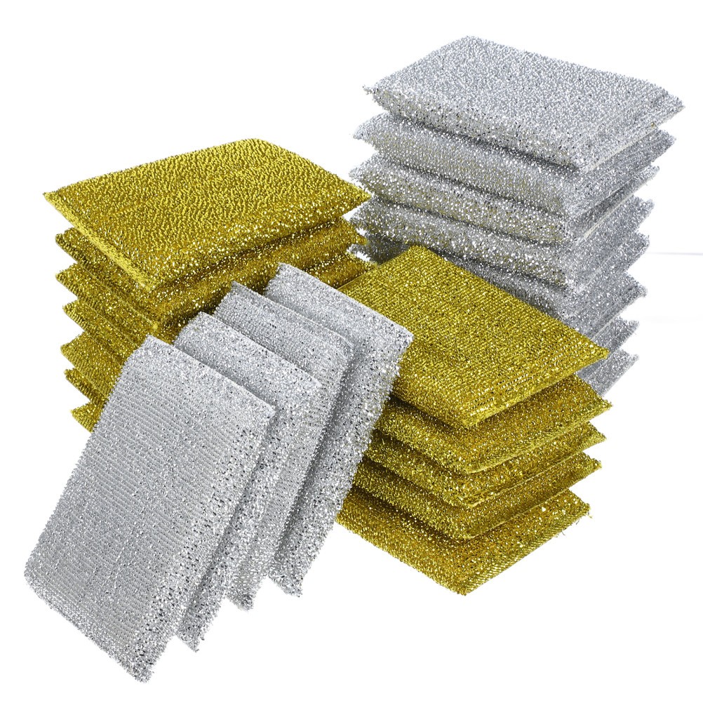Cleaning Sponges Sponge Golden Kitchen Surface Cleaning 24Pcs 5×3.3×0.6In
