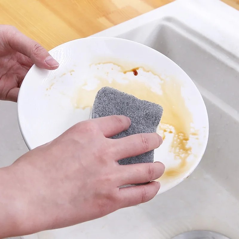 5/10/20/30pcs 3-Layer Dishwashing Sponge Scouring Pads Kitchen Cleaning Set