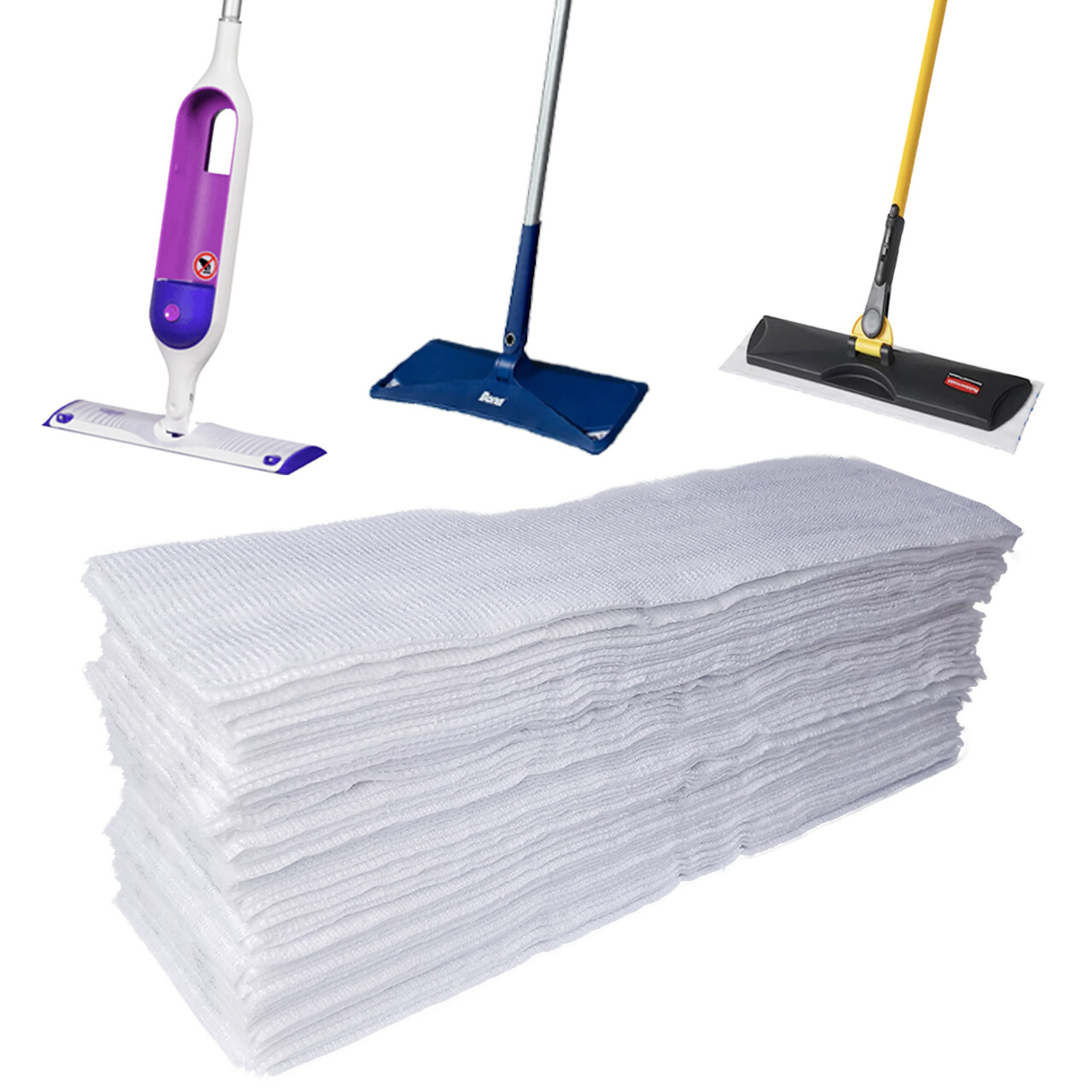 18″ Microfiber Mop Pads | Floor Applicator Pads | Fits Bona Rubbermaid &Swiffer