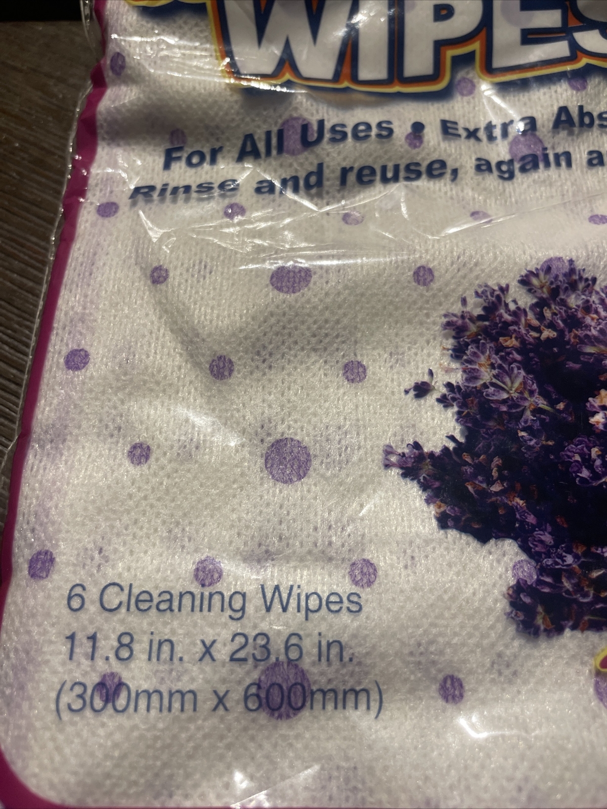Spic And Span Lavender Scented Cleaning Wipes Pack of 6 new sealed old stock