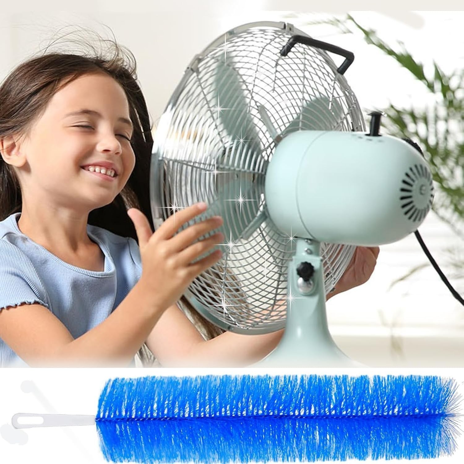 Bendable Microfiber Duster, Fan Cleaner Brush, Fan Brush Cobweb Duster Microf…
