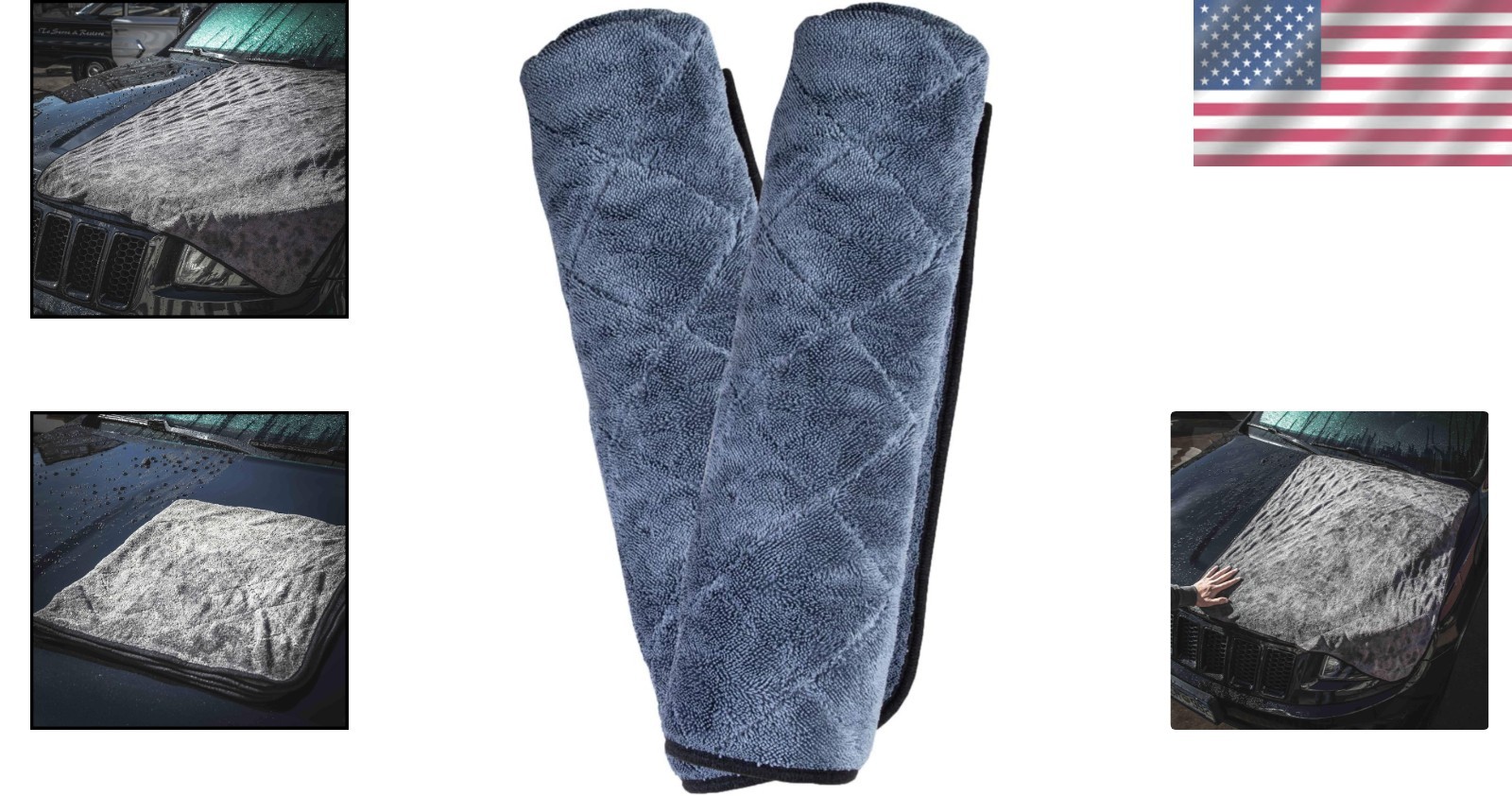 Plush 1500 GSM Microfiber Drying Towels – Large 33 x 29 Inches for Superior Care