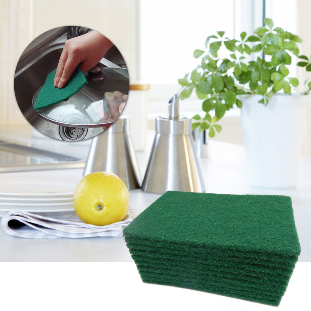 100pcs Bathroom Sponge Brush Dish Scrubber Kitchen Cleaning Dishcloth Soap