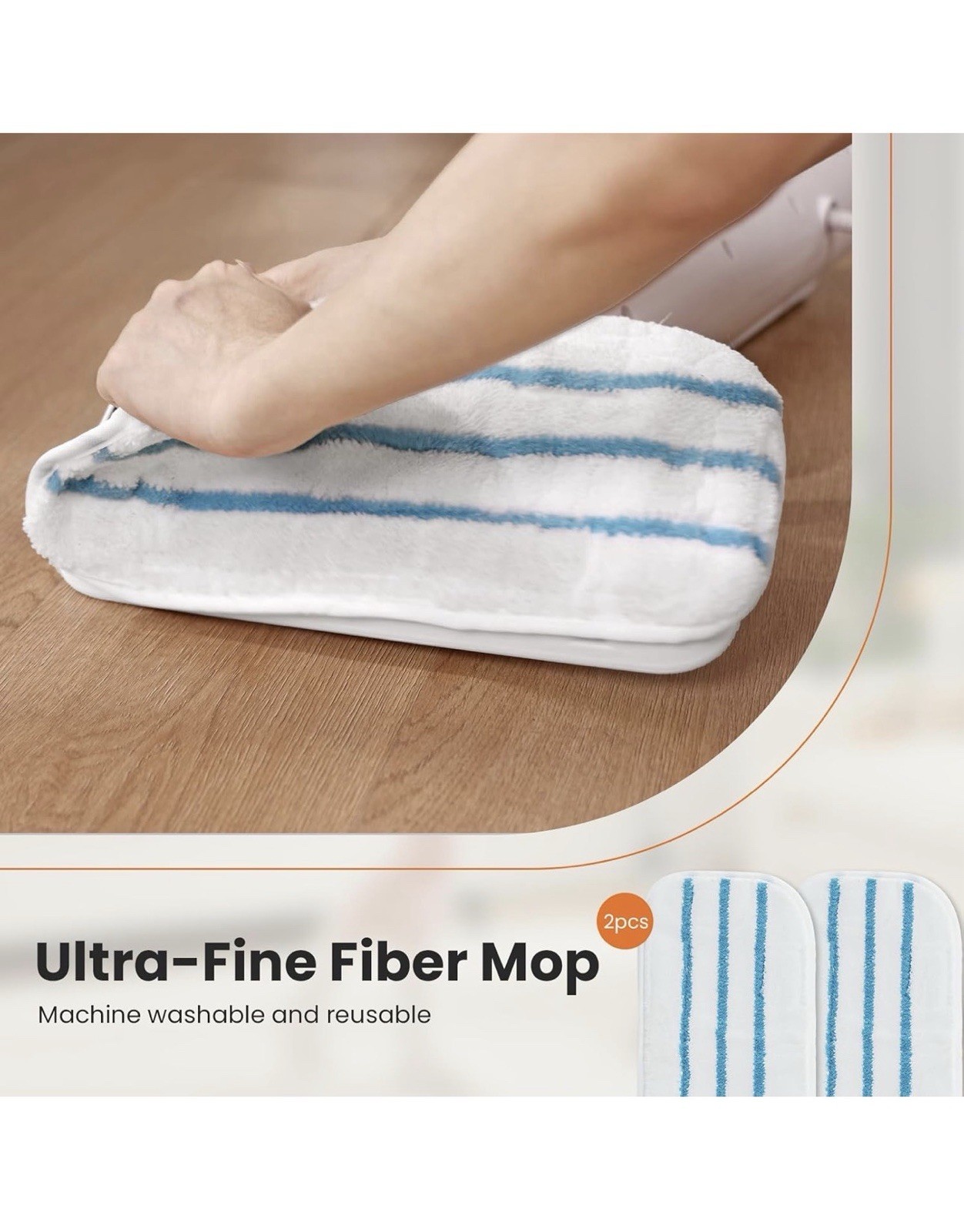 Steam Mop for Floor Cleaning,Lightweight Floor Steamer Cleaner for Hardwood/Tile