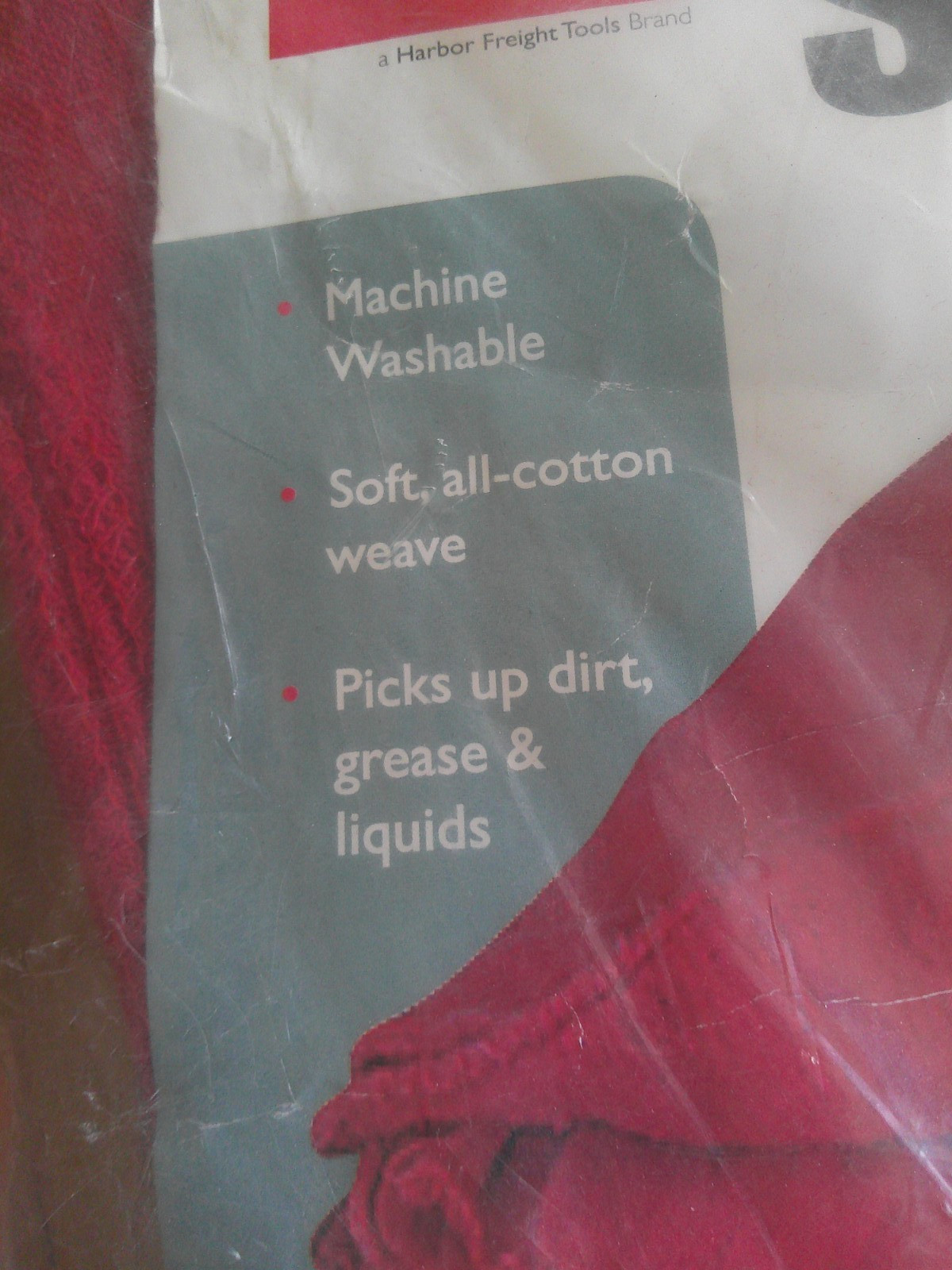 14 in. x 13 in. Mechanics Shop Towels Red 50 Pack NEW
