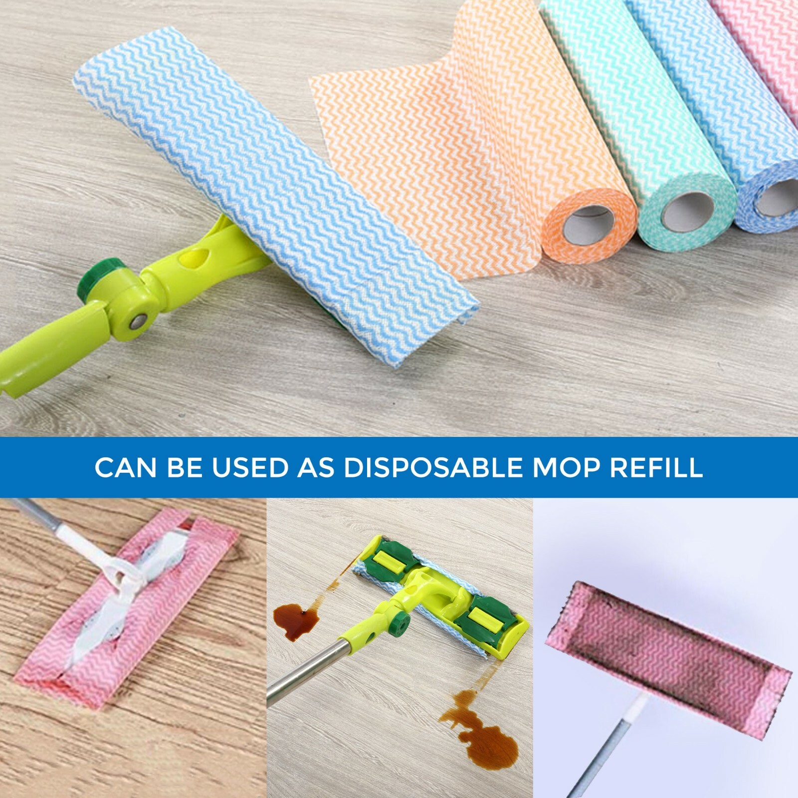 Adore Pro Multi-Purpose Cleaning Towel 2 Rolls Reusable Washable Disposable Wipe