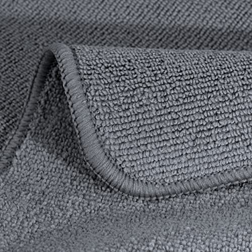 Microfiber Cleaning Towel (16×16, 12 Pack Professional, Blue,Camel,Gray)