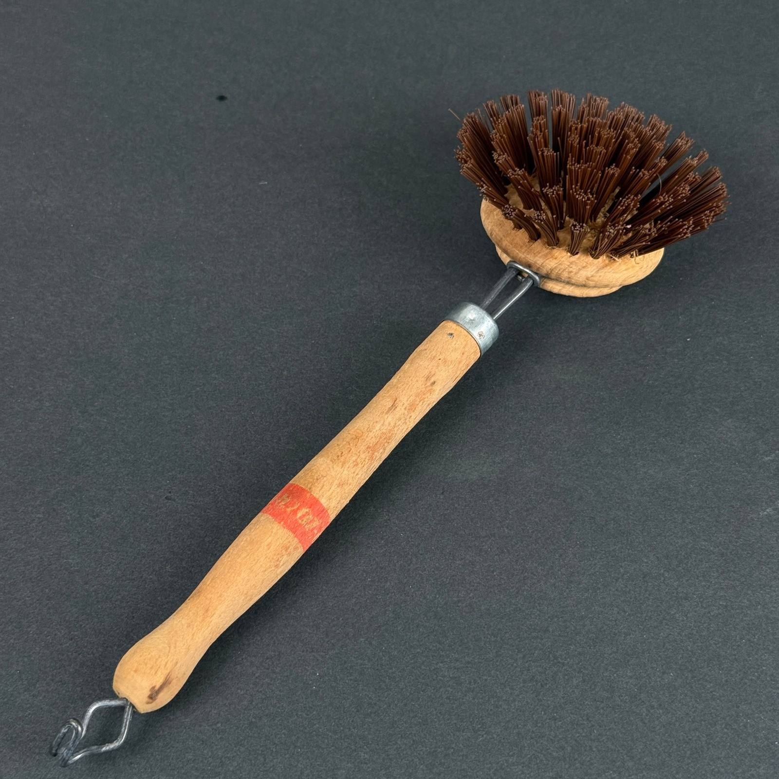 Lola Dish Brush West Germany Wood Handle Vintage Cleaning Tool
