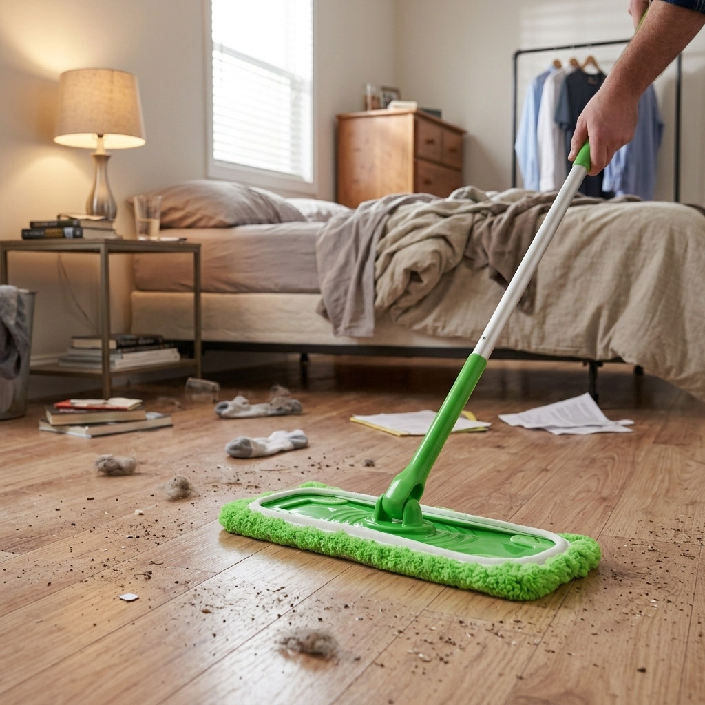 8 Pack Green Microfiber Mop Head Replacement Covers for Floor Cleaning