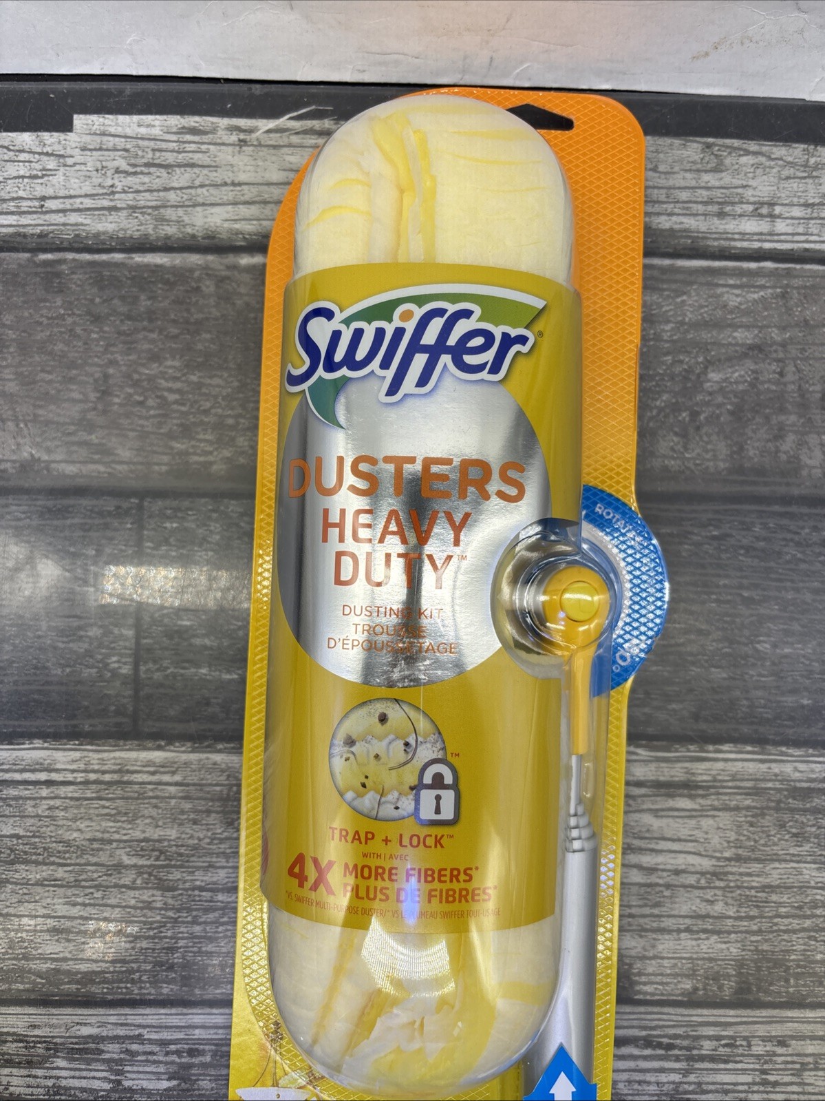 Swiffer Heavy Duty 6’ Extendable Handle Dusting Kit + 4 Duster Refill {E6}