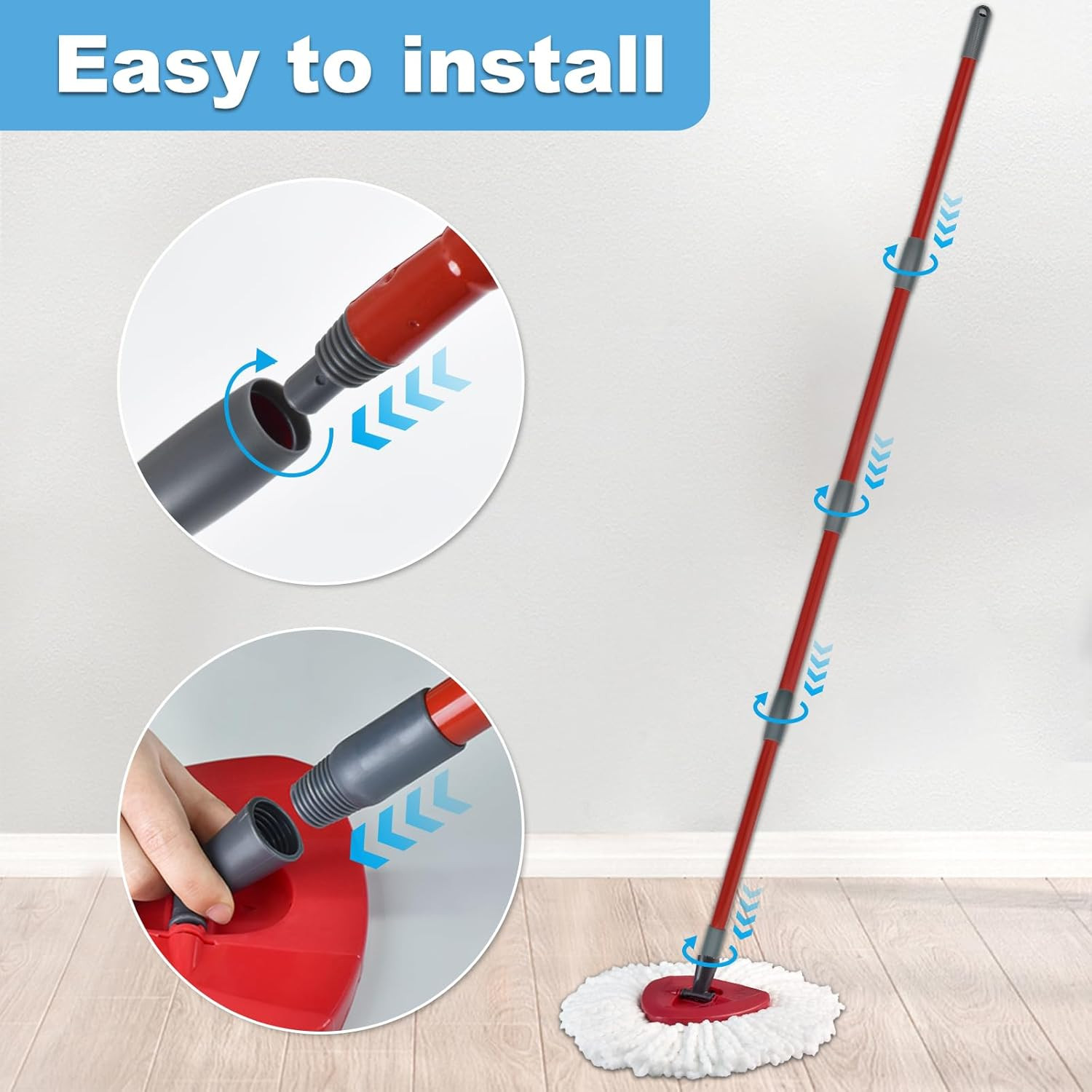 Mop Handle for Ocedar, Mop Handle for O Cedar, Spin Mop Replacement Handle for O