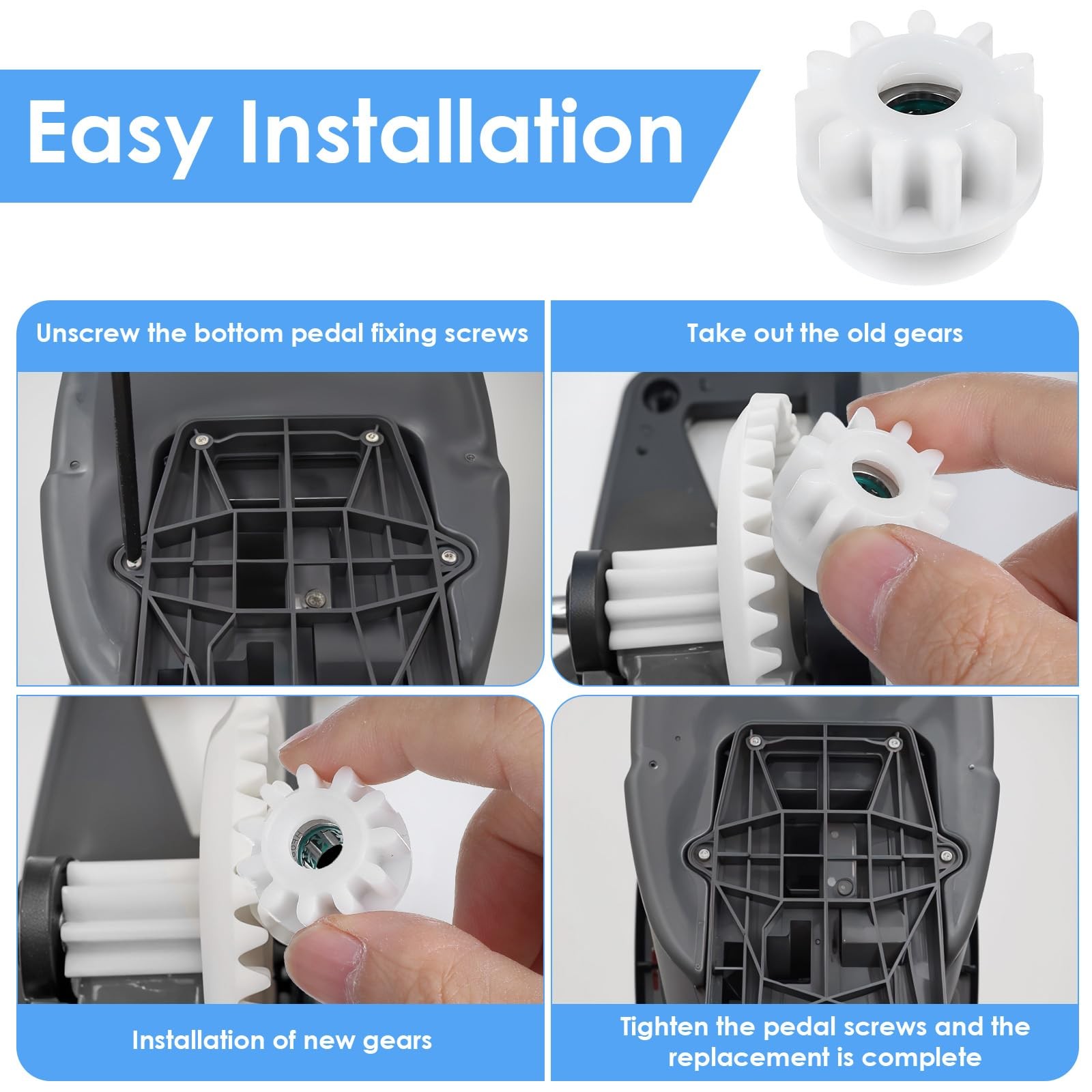 4 Pcs Spin Mop Replacement Parts, Spin Mop Bucket Clutch Bearing Bucket Gear …