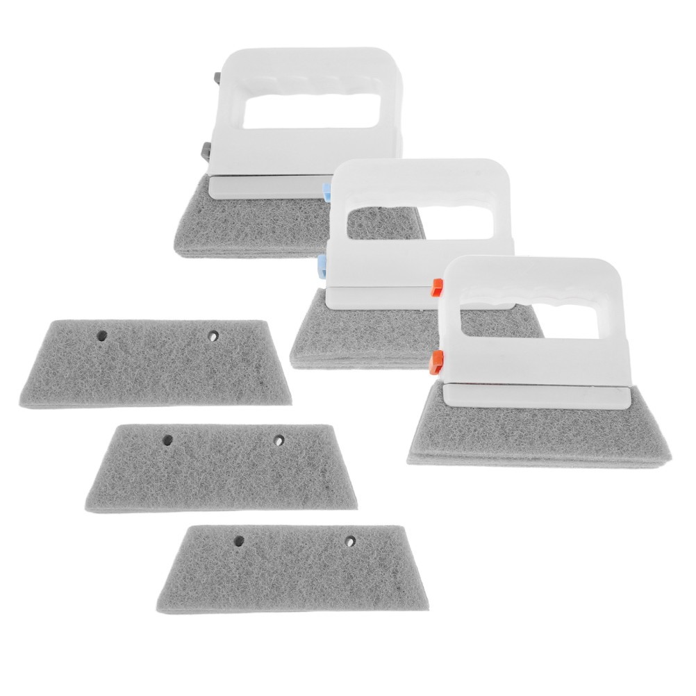 3Pcs Reusable Window Track Groove Cleaners with Ergonomic Handle Assorted Colors