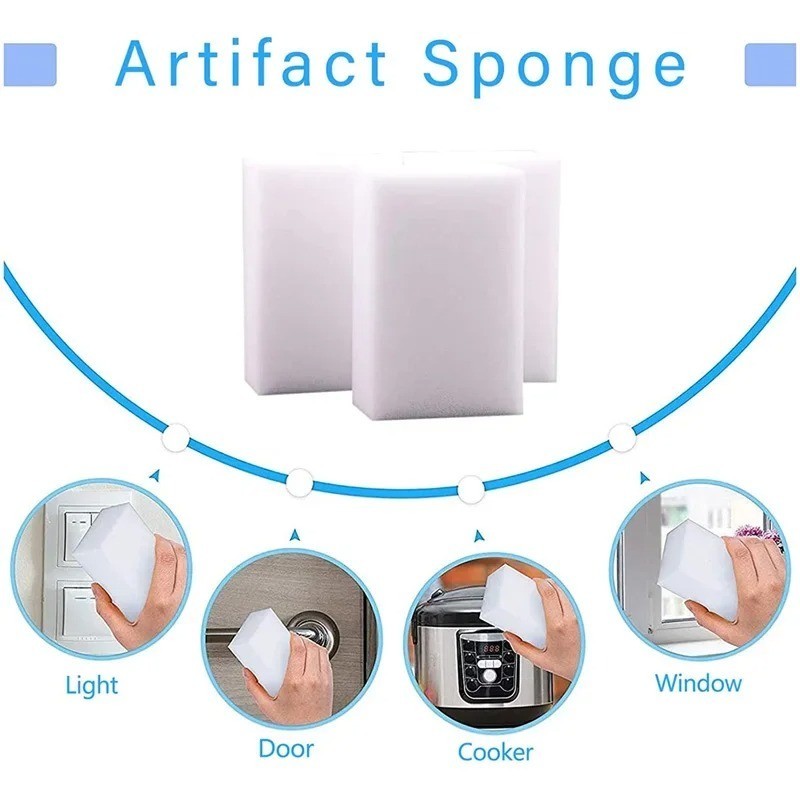 5/10/20/50/100PCS Magic Sponge Eraser Cleaning Pad Kitchen Dish Washing Cleaner
