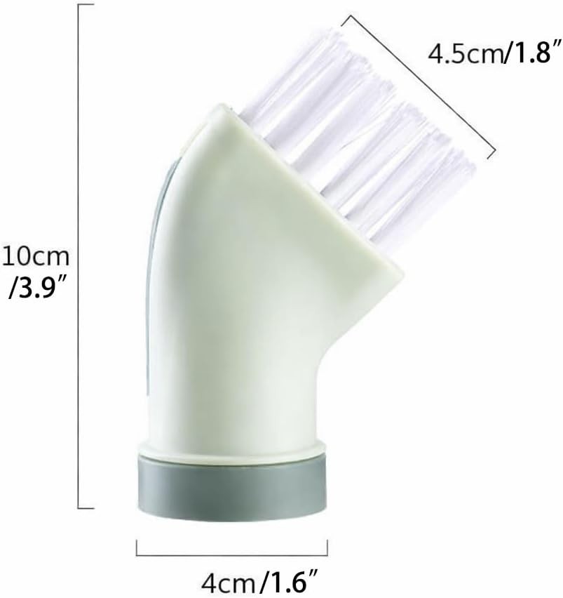 2 Pack Crevice Cleaning Brush with Water Bottle Connector, Multi-Purpose Dry &