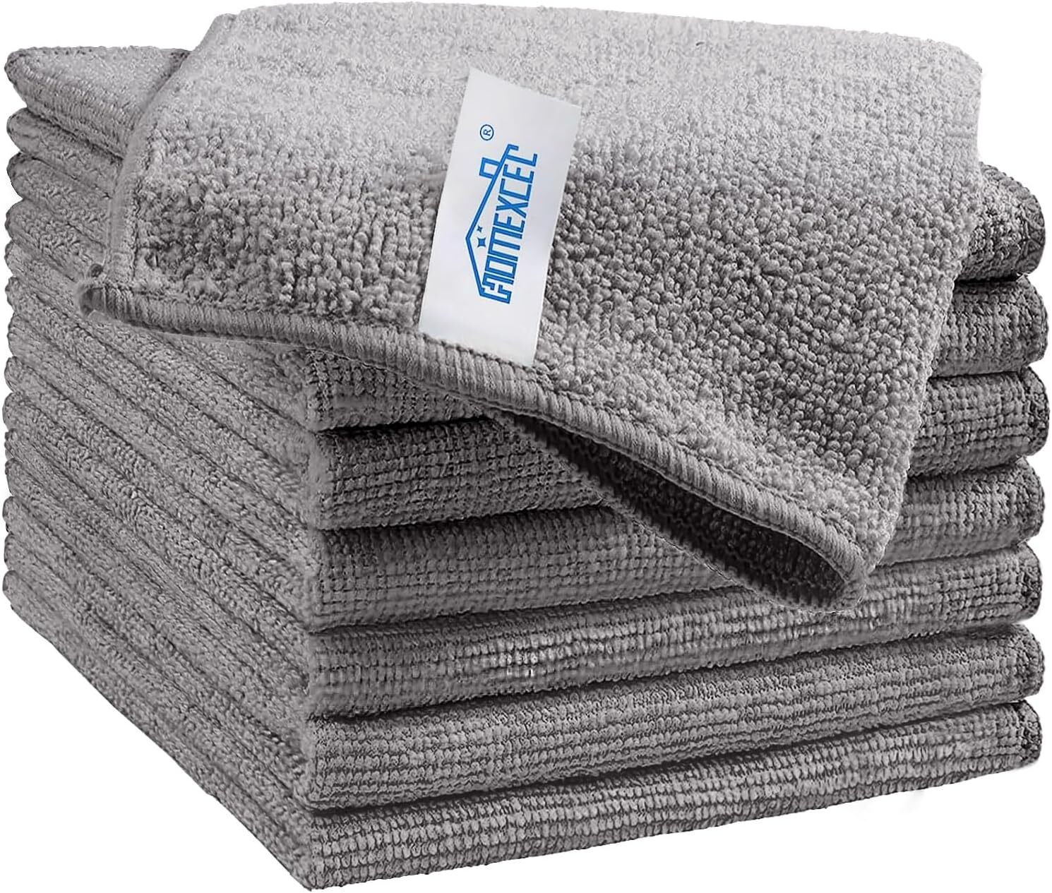 Microfiber Cleaning Cloths, 12 Pack, 4 Colors, 11.5″x11.5