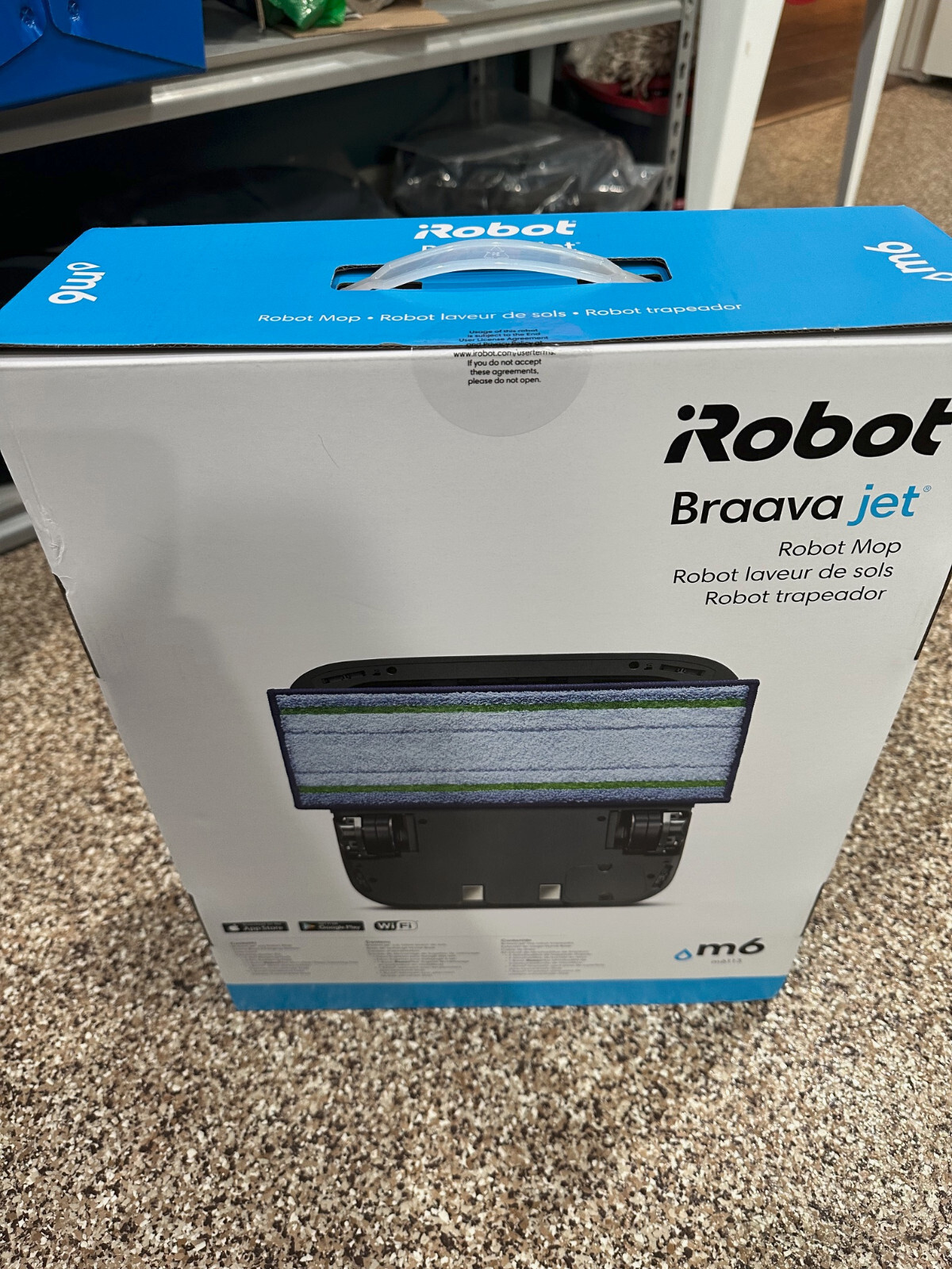 iRobot m6113 Braava Jet M6 Robot Mop Wi-Fi Connected Black. New- Factory Sealed