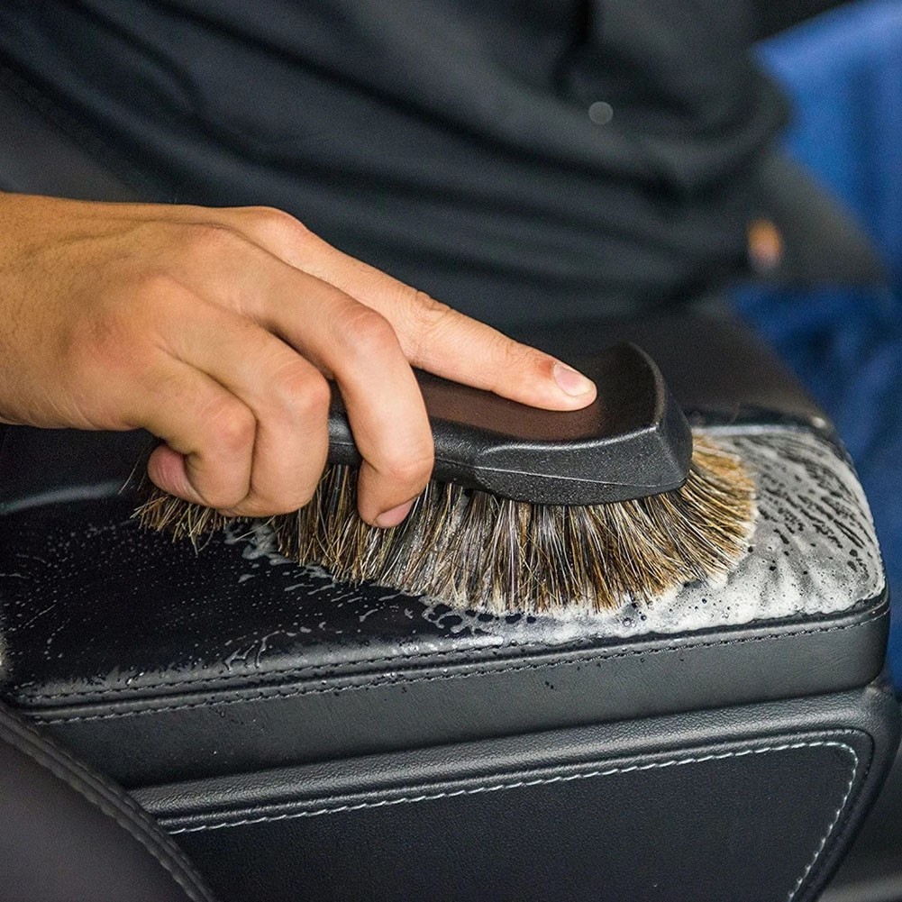 Automotive Care Brushes with Real Horsehair Ideal for Sensitive Fabric Surfaces