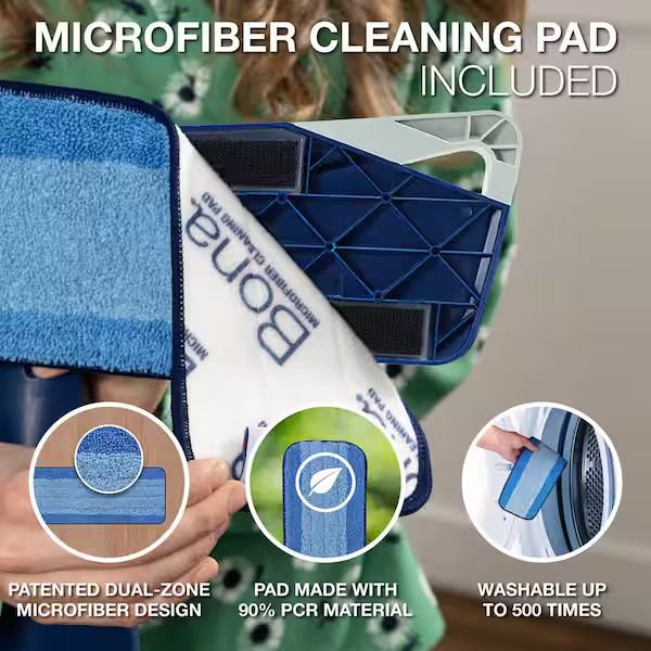 Bona Premium Microfiber Mop For Multi-Surface Floors With Telescoping Handle