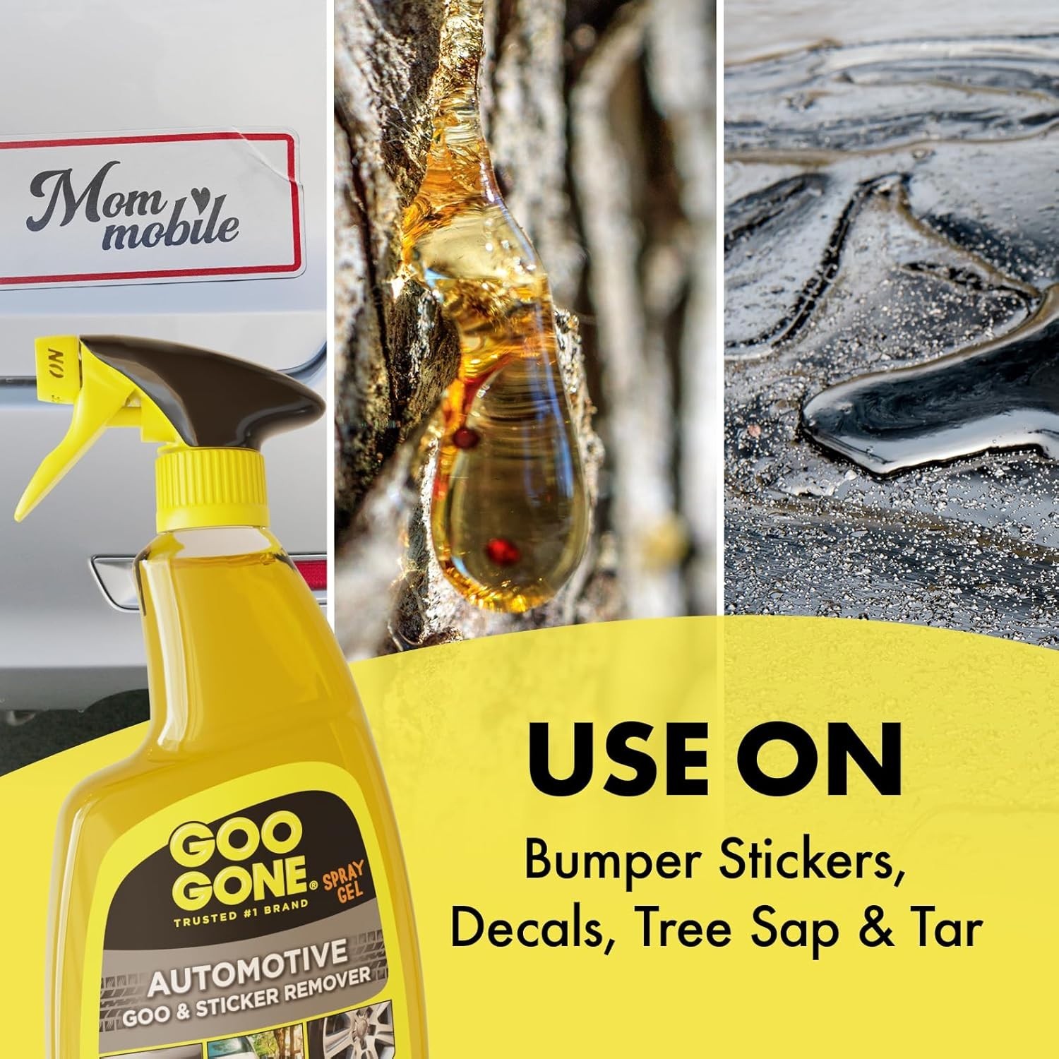 Automotive Adhesive Remover, Goo & Grime Cleaner for Bumper Stickers, Decals,…