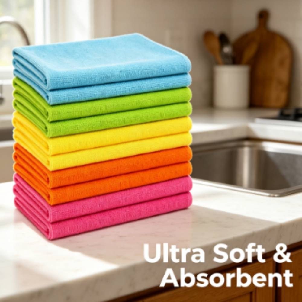 Multi 2/10/50 Pack Microfiber Cleaning Cloth Towels Car Detailing Polishing Rag.