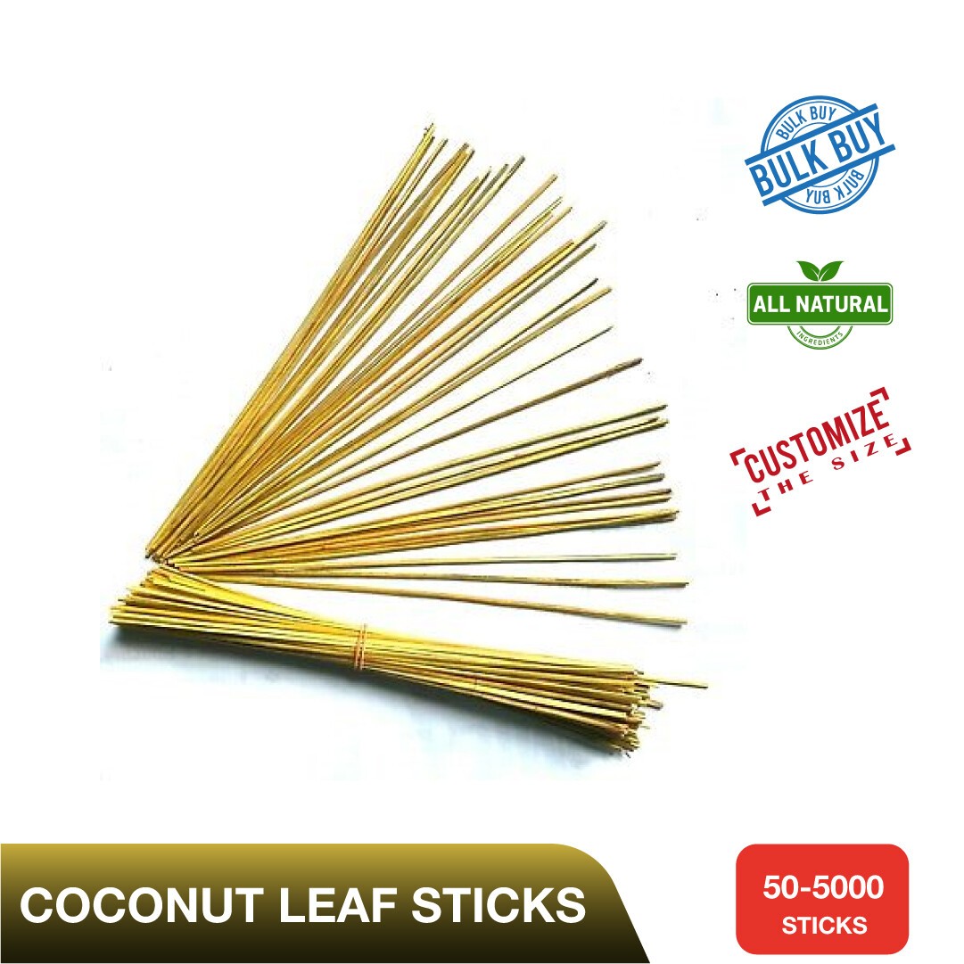 10-1000 pieces Coconut dried leaf 30cm sticks
