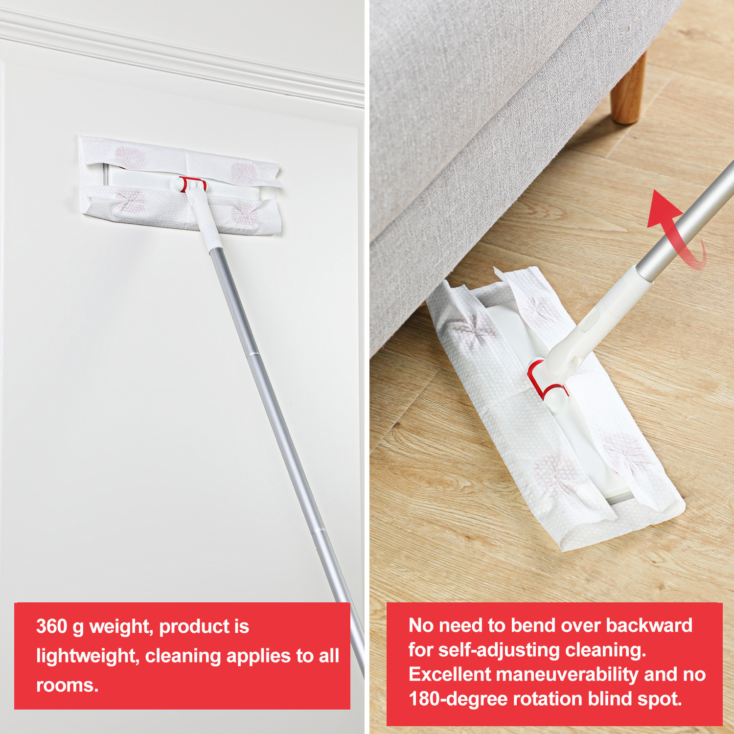 30PCS Dry Mop Refills Disposable Cleaning Cloths for Hardwood Tile Vinyl Floor
