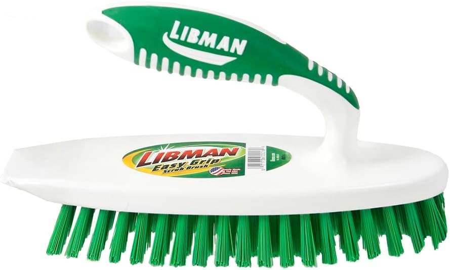 Libman Easy Grip Scrub Brush | Cleaning Brush | Bathroom Scrubber | Carpet Brush
