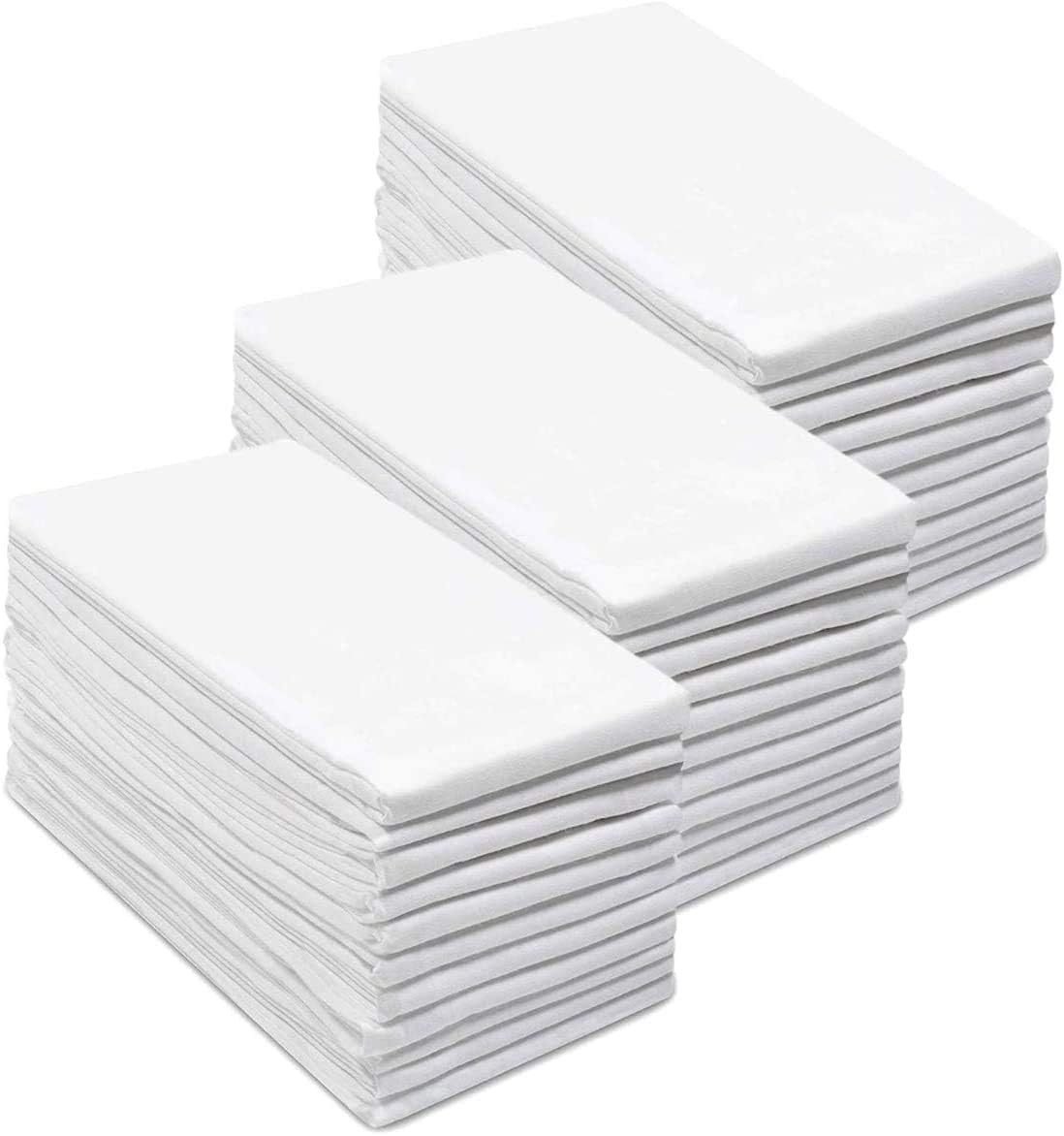 Simpli-Magic Flour Sack Kitchen Towels 24″x24″ (12 Pack) – 100% Cotton,