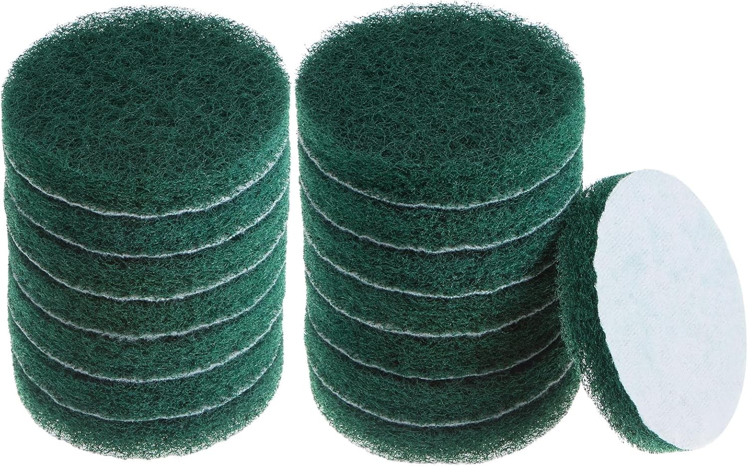 HARFINGTON 15pcs Drill Power Brush 4 Inch Tile Scrubber 180-240 Grit, Green