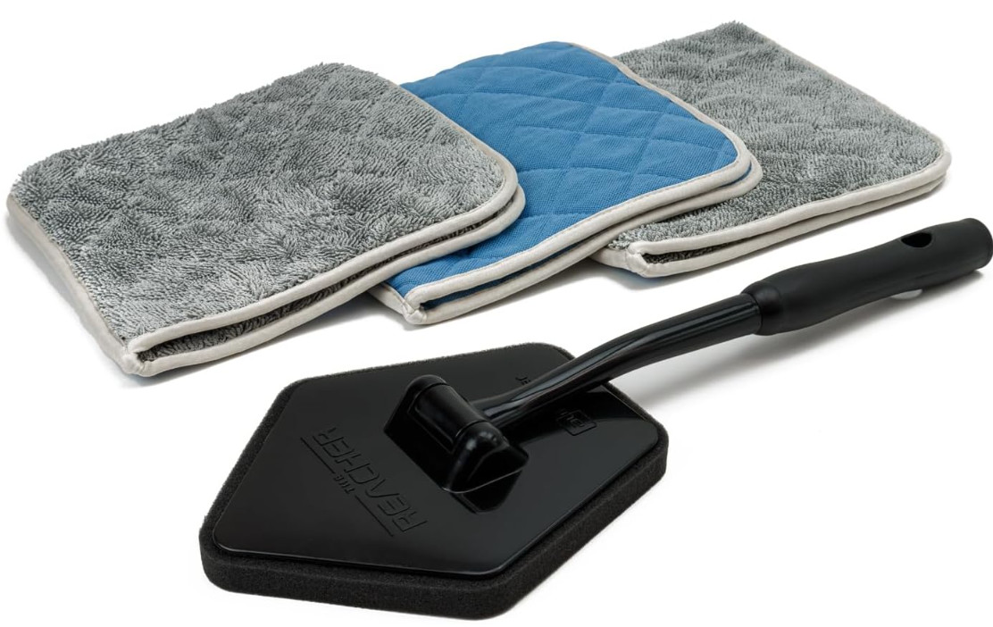 Kit Limpiacristales Profesional con Toallas Doble Cara para Ventanas y Vidrio